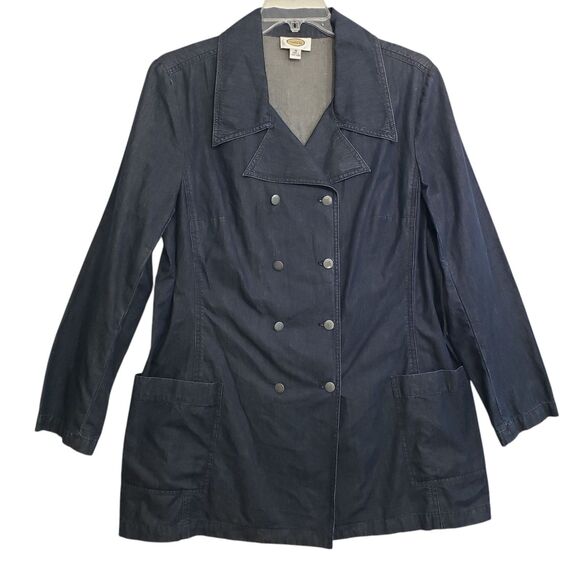 Talbots Women's Plus Size Denim Blazer, Size 18 (Missing Belt) - Picture 1 of 10
